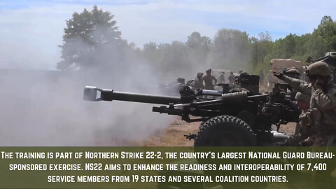 M119A3 Howitzer Firing - Northern Strike 22 (Social Media)