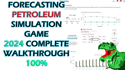 Pearson Forecasting PETROPLEX Gas Stations Simulation Game 2024 #pearson #petroplex #forecasting