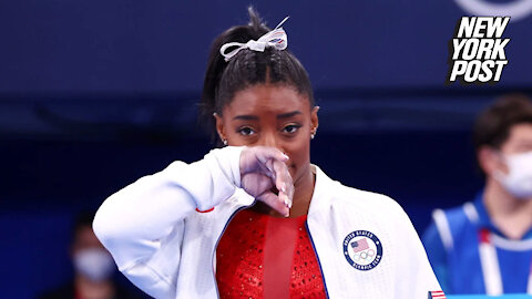Simone Biles out of team gymnastics competition at Olympics with mystery issue