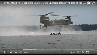 How US Massive Helicopters Secretly Drop Special Forces in Middle of the Sea