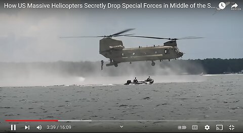 How US Massive Helicopters Secretly Drop Special Forces in Middle of the Sea