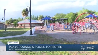 Playgrounds and pools to reopen in Lee County