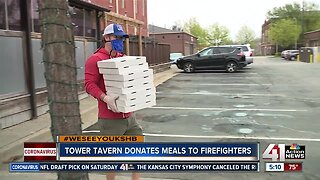 #WeSeeYouKSHB: Kansas City restaurant donates meals to firefighters
