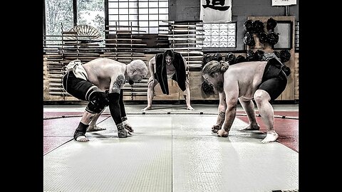 Preparing for the Riverfront Sumo Open 稽古