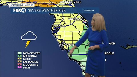 Severe storms possible late Thu. night into Fri. AM