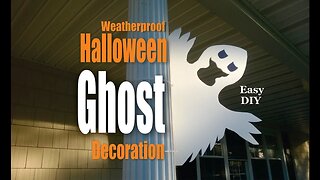 DIY Halloween Ghost Weatherproof decorations