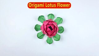 How to Make Origami Lotus Flower - DIY Easy Paper Crafts