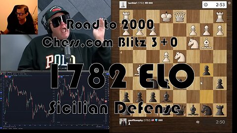 Road to 2000 #104 - 1782 ELO - Chess.com Blitz 3+0 - Sicilian Defense