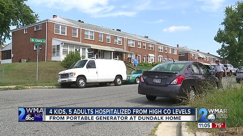 High carbon monoxide levels in Dundalk home left a child in critical condition, hospitalized 8 others