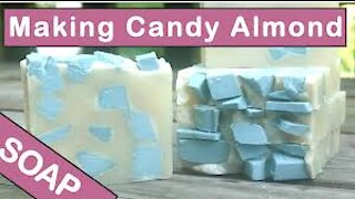 Making Candy Almond Cold Process Soap