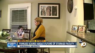 Families scared about future of homeless storage facility