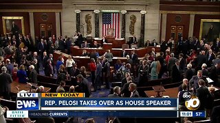 Rep. Nancy Pelosi takes over as House Speaker