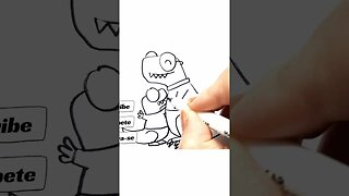 How to Draw and Paint Dinosaur Father and Son Special Father's Day