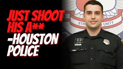 Just Shoot His A**! Moment Houston Cop Tells Colleague To Shoot Fleeing Suspect During Traffic!