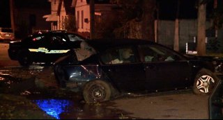 Woman in critical after crash with fire hydrant