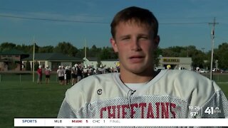 Tonganoxie's Tyler Bowden running at record pace after transfer