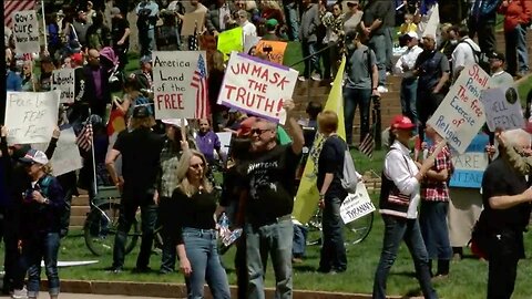 'Liberate Colorado:' Large crowds gather at State Capitol to protest COVID-19 stay-at-home order