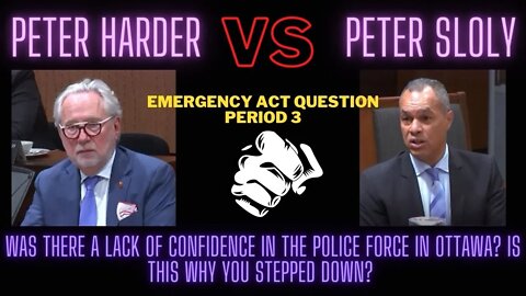 Emergency Measures Act was there a lack of confidence in the police force in Ottawa? Harder vs Sloly