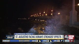 St. Augustine facing Dorian's strongest effects