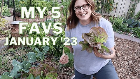 What's Growing in the Garden Right Now? My January Favorite 5
