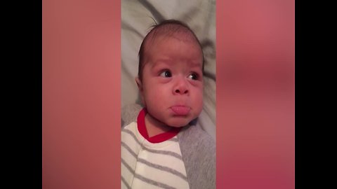 Mom Stops Baby's Tears with Funny Noises!