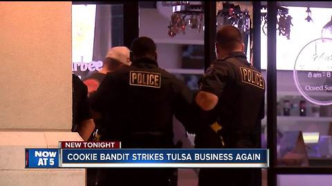 Burglar strikes Tulsa business for second time