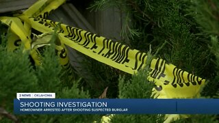 Homeowner arrested after shooting suspected burglar