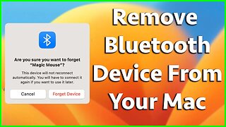 How To Forget or Remove A Bluetooth Device From Mac