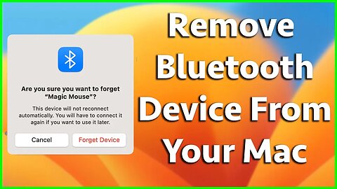 How To Forget or Remove A Bluetooth Device From Mac