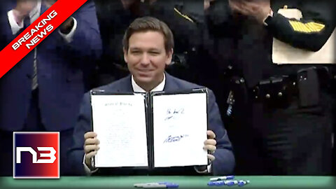 BREAKING: With a stroke of his pen DeSantis makes Rioters WORST Nightmare into Law