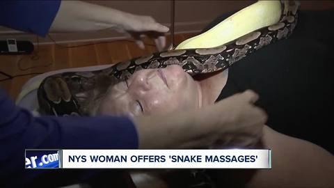 Snake massages offered in New York