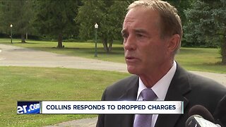 Collins responds to dropped charges