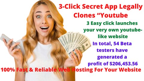 3-Click Secret App Legally Clones “Youtube” & Hosts On Any Domain Or Websites