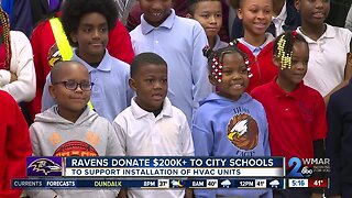 Baltimore Ravens make $200,00 donation to help with HVAC units in Baltimore City Schools