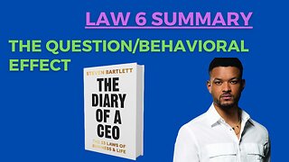 Diary of a CEO Book by Steven Bartlett Law 6 Chapter Summary