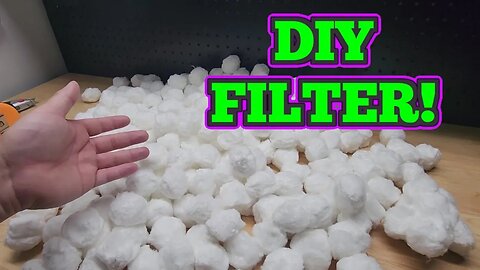 DIY Pond Filter With Fiber Filter Balls!