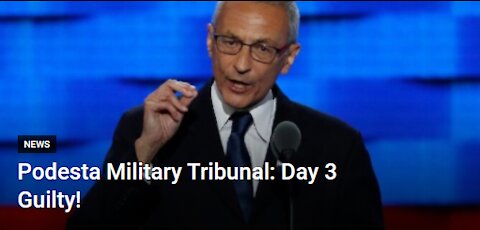 🔥🔊Tony Podesta Found Guilty on Day 3 of His Military Tribunal