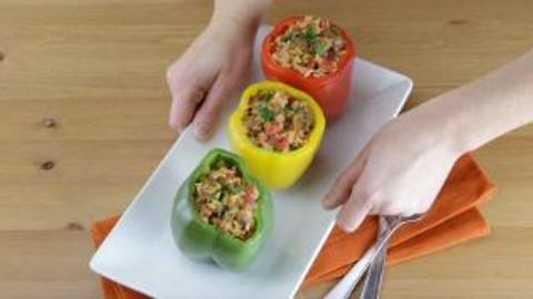 Zesty Stuffed Bell Peppers