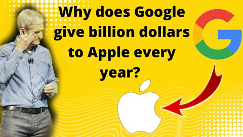 Why does Google give billion dollars to Apple every year? #google #apple #shorts #shortvideo
