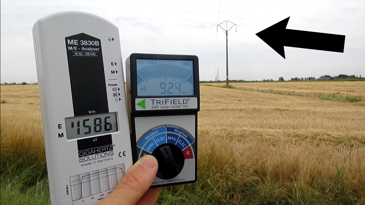 Best EMF meters Part 7/13 (Electric 4) High Voltage Power lines