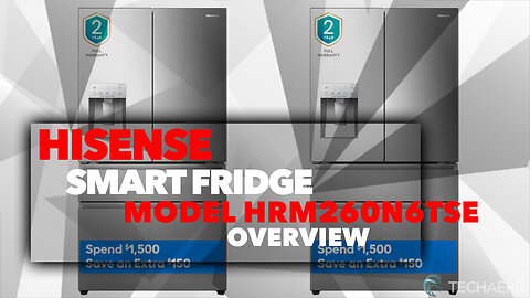 Hisense — Model #HRM260N6TSE 25.6-cu ft 4-Door Smart French Door Refrigerator with Ice Maker