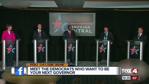 Democratic candidates for governor square off