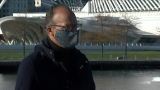 Lester Holt visits Milwaukee to speak with voters prior to the election