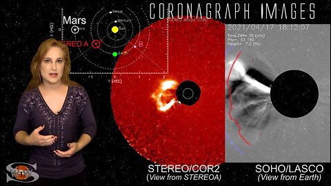 The Sun Fires a Big Flare & Solar Storm Towards Mars & Ingenuity | Space Weather News 04.19.2021