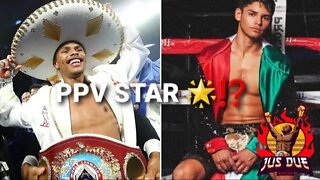 Shakur Stevenson says "BEATING Ryan Garcia makes me a PPV STAR"!!! AGREE or DISAGREE? #TWT