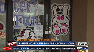 Parents worry after daycare suddenly closes