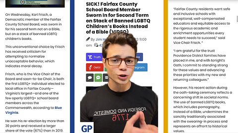 Victor Reacts: Disgusting New Trend- Another School Board Board Official Sworn in on LGBTQ Book