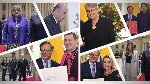 🛑🎥Siete embajadores presentaron credenciales al presidente Gustavo Petro 👇👇