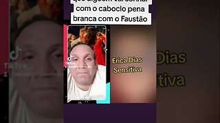 Erica Dias sonha com Faustão e diz que vão contar o sonho com ele e o caboclo pena branca