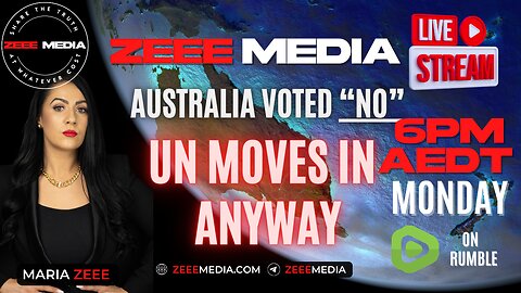 ZEEE MEDIA LIVE @ 6PM: Australia Voted "NO" - UN Moves in Anyway - AUDIO CORRECTED